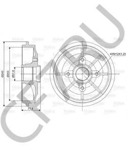 4247 59 DS Тормозной барабан в городе Королёв