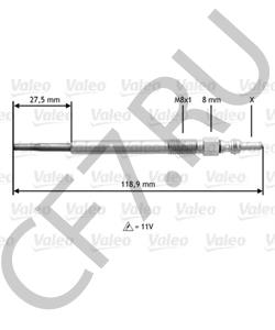 18550-84E50 BEDFORD Свеча накаливания в городе Королёв
