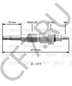 11065-T8203 EBRO Свеча накаливания в городе Королёв