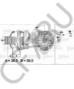 91543002 Ssang Yong ГЕНЕРАТОР BOSCH(14V 90A) в городе Королёв