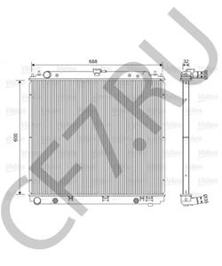 21460EB30A AWD Радиатор, охлаждение двигателя в городе Королёв