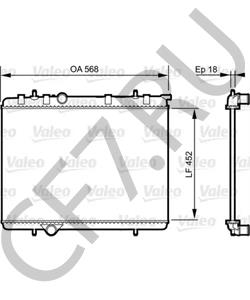 1330V5 CITROËN (DF-PSA) Радиатор, охлаждение двигателя в городе Королёв