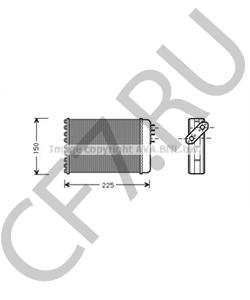 BAU5230 AUSTIN Теплообменник, отопление салона в городе Королёв