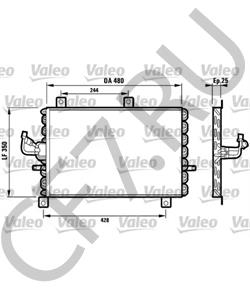 7773820 ALFAROME/FIAT/LANCI Конденсатор, кондиционер в городе Королёв