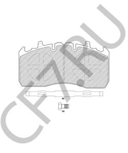 68326055 MERITOR Комплект тормозных колодок, дисковый тормоз в городе Королёв