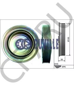 0515R1 DS Ременный шкив, коленчатый вал в городе Королёв