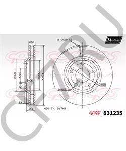 18021015 BRISTOL Тормозной диск в городе Королёв