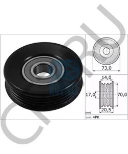 73131-AC000 BEDFORD Натяжной ролик, поликлиновойремень в городе Королёв