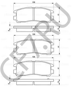 12510016 OLDSMOBILE Комплект тормозных колодок, дисковый тормоз в городе Королёв