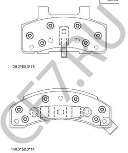 18024919 OLDSMOBILE Комплект тормозных колодок, дисковый тормоз в городе Королёв