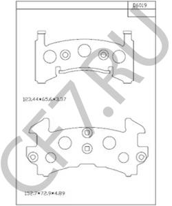18026297 OLDSMOBILE Комплект тормозных колодок, дисковый тормоз в городе Королёв