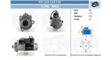 PLUS LINE 551.535.123.130 Стартер MAN 7.0 kw