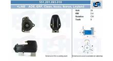Peters стартер! 24V 5.4KW 9зубьев 105' вправо\ MAN D2565/2566/MB OM401-403, RVI