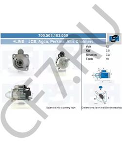 2873K632 Wilmart Стартер Perkins 1104C-44 12В 3,2кВт 10зуб () в городе Королёв