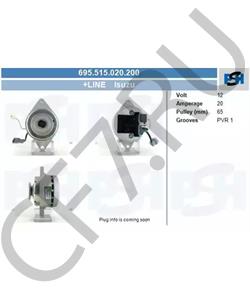 8970489700 PLUS LINE 695.515.020.200 Генератор Isuzu 20A в городе Королёв