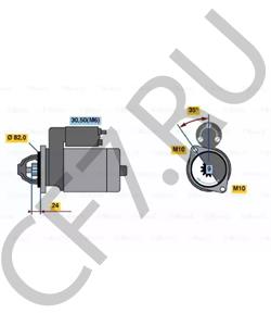 42.3708-10 БАТЭ Крышка передняя 406 стартера в городе Королёв
