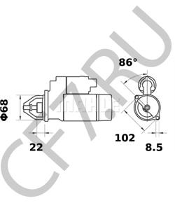 09 117 691 HOLDER Стартер в городе Королёв