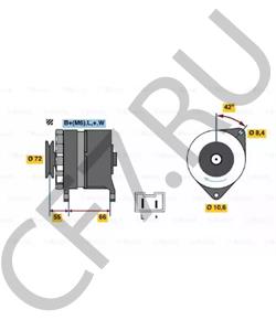 JR 775028 JEEP Генератор в городе Королёв