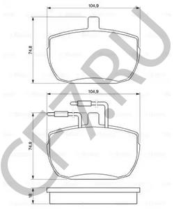 7663711 OM Комплект тормозных колодок, дисковый тормоз в городе Королёв