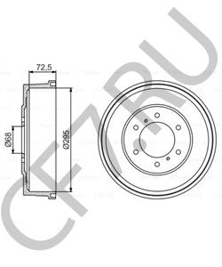 43206-EB360 AWD Тормозной барабан в городе Королёв