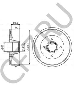 432023259R BAIC Тормозной барабан в городе Королёв