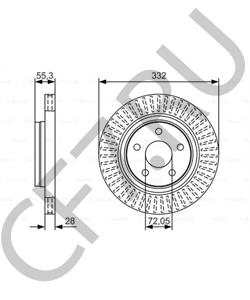68040177AA Chrysler/Dodge/Jeep ДИСК ТОРМОЗНОЙ [ORG в городе Королёв
