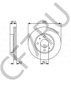 46419204 LANZ Тормозной диск в городе Королёв