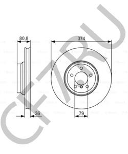34116766107 ALPINA Тормозной диск в городе Королёв