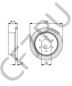 4615A097 MITSUBISHI (GAC) Тормозной диск в городе Королёв