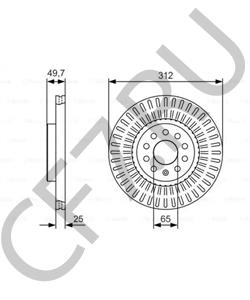 1KD615301 VW (SVW) Тормозной диск в городе Королёв