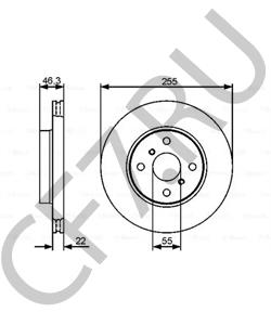 435120D220 TOYOTA (FAW) Тормозной диск в городе Королёв