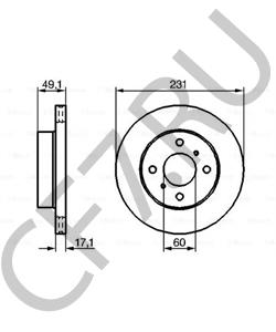 AB35010013 HAFEI ДИСК ТОРМОЗНОЙ ПЕРЕДНИЙ HF BRIO в городе Королёв