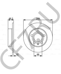 3016381 BRILLIANCE Тормозной диск в городе Королёв