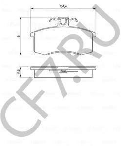 41080-5PA0A DATSUN Комплект тормозных колодок, дисковый тормоз в городе Королёв