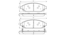JEEP Комплект тормозных колодок, дисковый тормоз