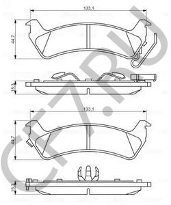 04883717AA JEEP Комплект тормозных колодок, дисковый тормоз в городе Королёв