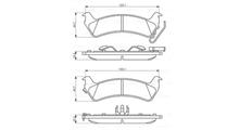 JEEP Комплект тормозных колодок, дисковый тормоз
