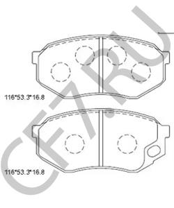 MC869773 FUSO Комплект тормозных колодок, дисковый тормоз в городе Королёв