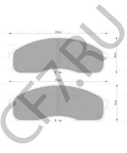 0K5523323Z NAZA Комплект тормозных колодок, дисковый тормоз в городе Королёв