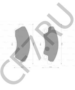 MK530582 FUSO Комплект тормозных колодок, дисковый тормоз в городе Королёв