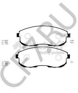 AN279WK AKERMAN VERKSTAD AB Комплект тормозных колодок, дисковый тормоз в городе Королёв