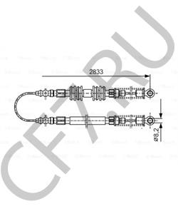 50003039 INNOCENTI Трос, стояночная тормозная система в городе Королёв