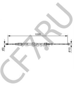 34 41 6 785 397 BMW Трос, стояночная тормозная система в городе Королёв