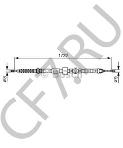 71742845 AUTO UNION Трос, стояночная тормозная система в городе Королёв
