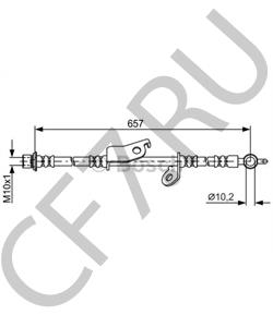 9094702E33 TOYOTA (FAW) Тормозной шланг в городе Королёв