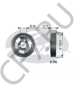 V763855180 DS Ременный шкив, коленчатый вал в городе Королёв