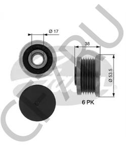 M345812 ASIA MOTORS Механизм свободного хода генератора в городе Королёв