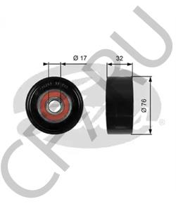 252864A000 MOBIS ролик обводной!\ Hyundai H-1, KIA Sorento 2.5CRDi 02> в городе Королёв