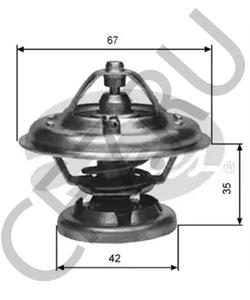 6012000015 PUCH Термостат, охлаждающая жидкость в городе Королёв