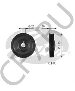 123033245R Renault 12 30 332 45R_шкив коленвала!\ Captur/Logan/Megane в городе Королёв